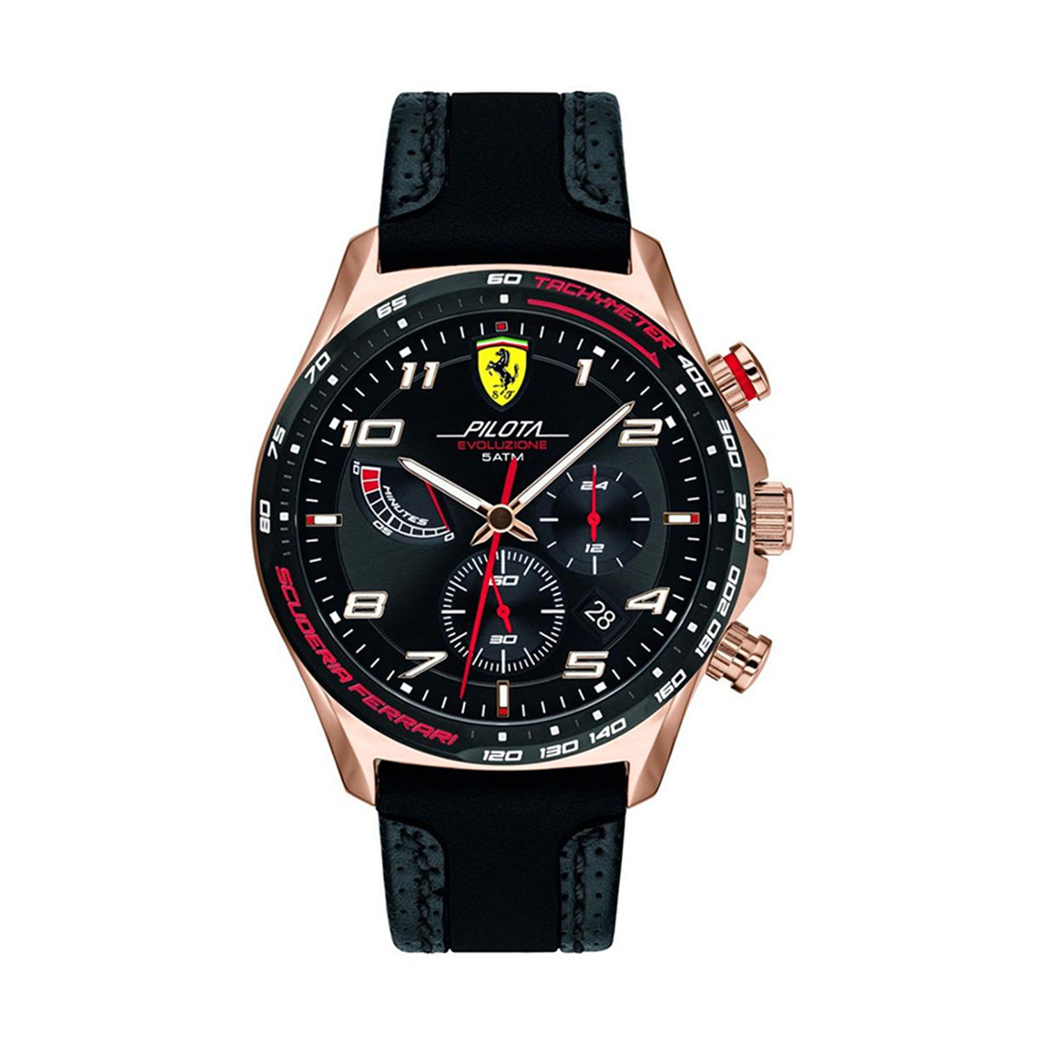 ferrari leather watch