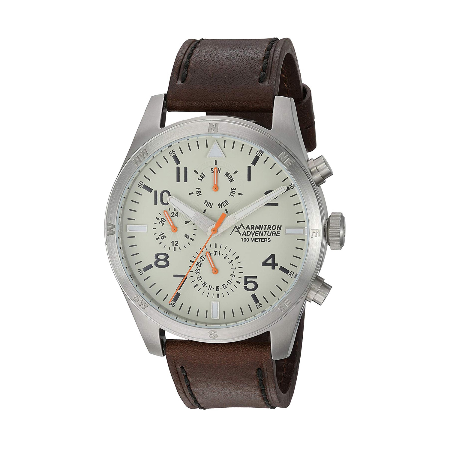 armitron leather watch